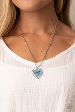 Load image into Gallery viewer, Paparazzi Heart Full of Luster - Blue Necklace
