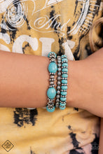 Load image into Gallery viewer, Paparazzi Take By SANDSTORM - Blue Bracelet
