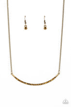 Load image into Gallery viewer, Paparazzi Collar Poppin Sparkle - Brass Necklace
