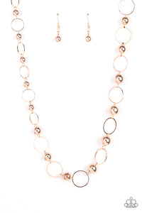 Paparazzi Metro Milestone - Rose Gold Necklace