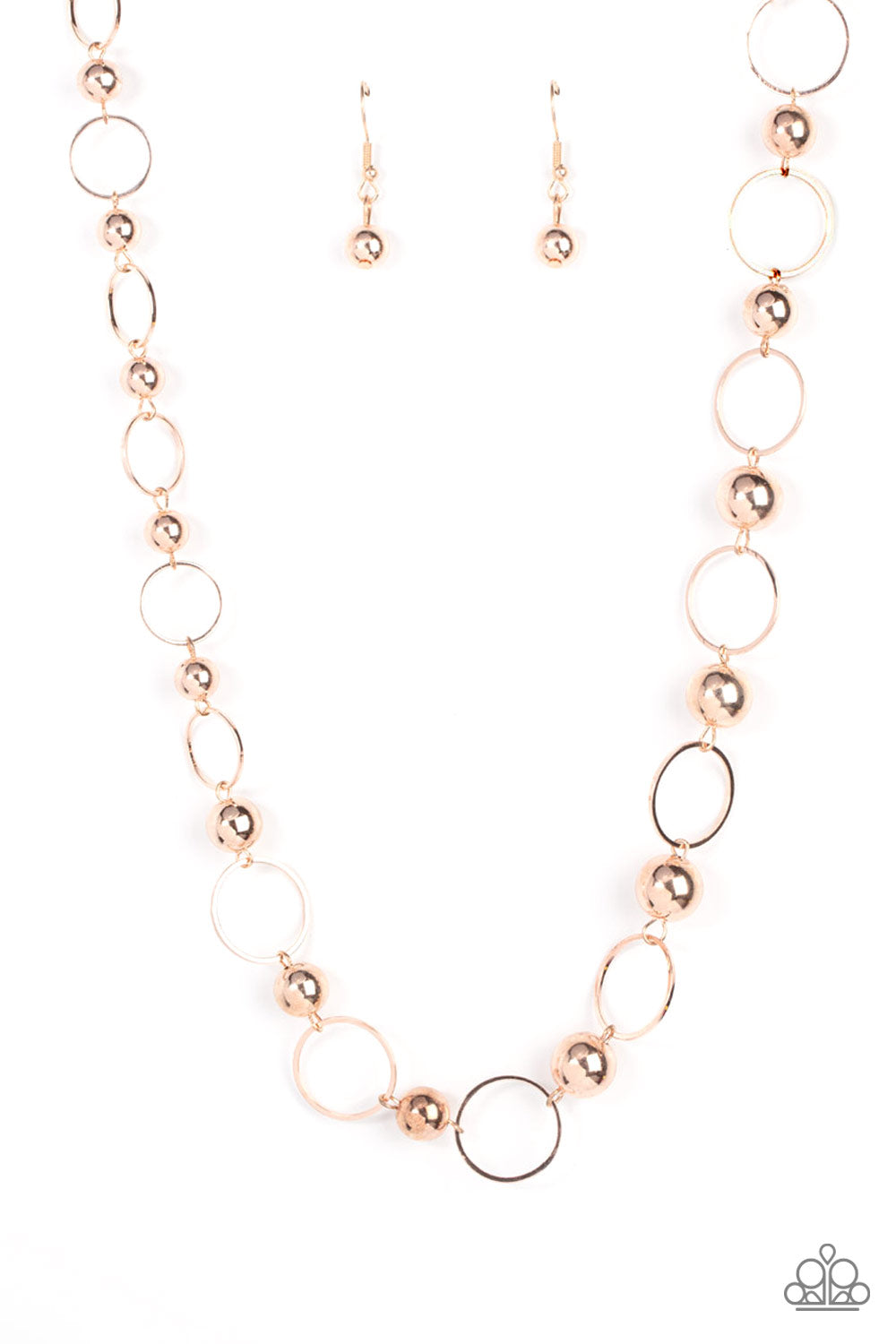 Paparazzi Metro Milestone - Rose Gold Necklace