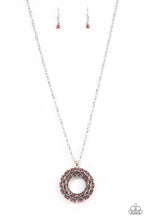 Load image into Gallery viewer, Paparazzi Wintry Wreath - Red Necklace

