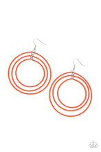 Load image into Gallery viewer, Paparazzi Colorfully Circulating - Orange Earrings
