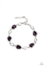 Load image into Gallery viewer, Paparazzi Timelessly Teary - Purple Bracelet
