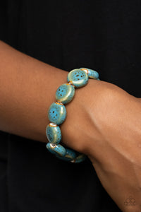 Paparazzi Earthy Entrada - Blue Bracelet