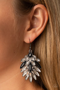 Paparazzi COSMIC-politan - Black Earring