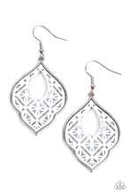 Load image into Gallery viewer, Paparazzi Thessaly Terrace - White Earrings
