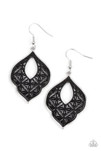 Load image into Gallery viewer, Paparazzi Thessaly Terrace - Black Earrings
