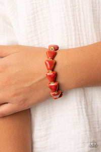 Paparazzi SHARK Out of Water - Red Bracelet