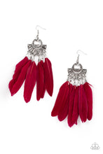 Load image into Gallery viewer, Paparazzi Plume Paradise - Red Earrings
