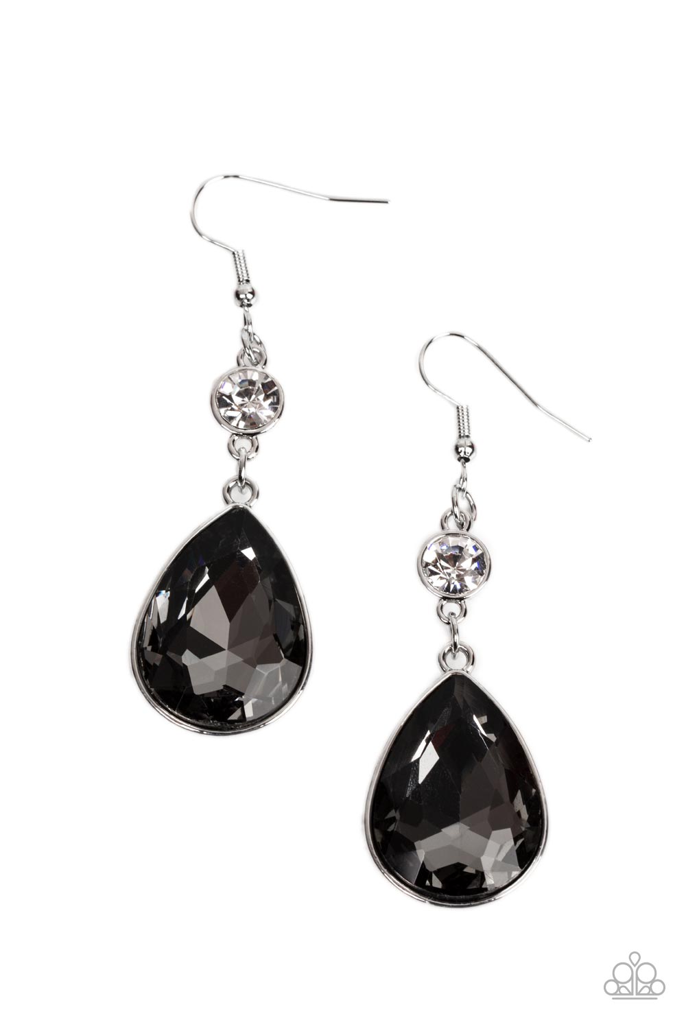 Paparazzi Smile for the Camera - Silver Earrings
