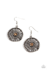 Paparazzi Tangible Twinkle - Brown Earring