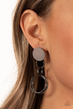 Load image into Gallery viewer, Paparazzi Industrialized Fashion - Black Earrings
