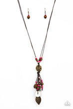 Load image into Gallery viewer, Paparazzi Knotted Keepsake - Pink Necklace
