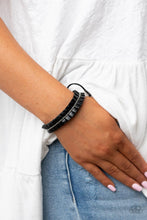 Load image into Gallery viewer, Paparazzi Hard to PLEATS - Black Bracelet
