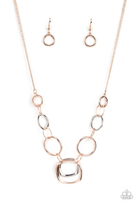 Paparazzi Linked Up Luminosity - Multi Necklace