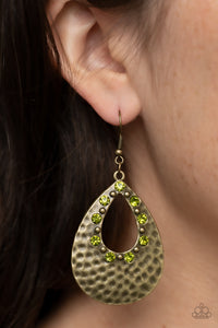 Paparazzi Terraform Twinkle - Green Earring