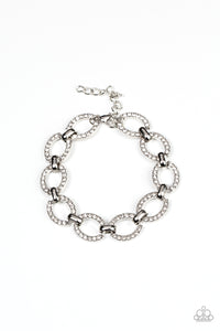 Paparazzi Date Night Debonair - White Bracelet