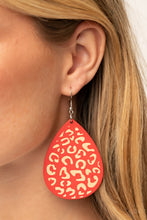 Load image into Gallery viewer, Paparazzi Suburban Jungle - Red Earrings
