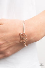 Load image into Gallery viewer, Paparazzi Did I FLUTTER? - Rose Gold Bracelet
