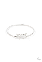 Load image into Gallery viewer, Paparazzi Did I FLUTTER? - Silver Bracelet
