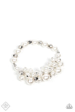 Load image into Gallery viewer, Paparazzi Elegantly Exaggerated - White Bracelet
