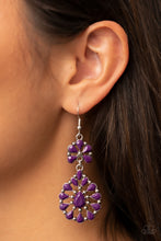 Load image into Gallery viewer, Paparazzi Posh Palooza - Purple Earring
