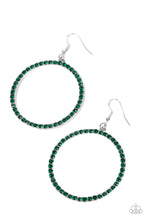 Load image into Gallery viewer, Paparazzi Head-Turning Halo - Green Earring
