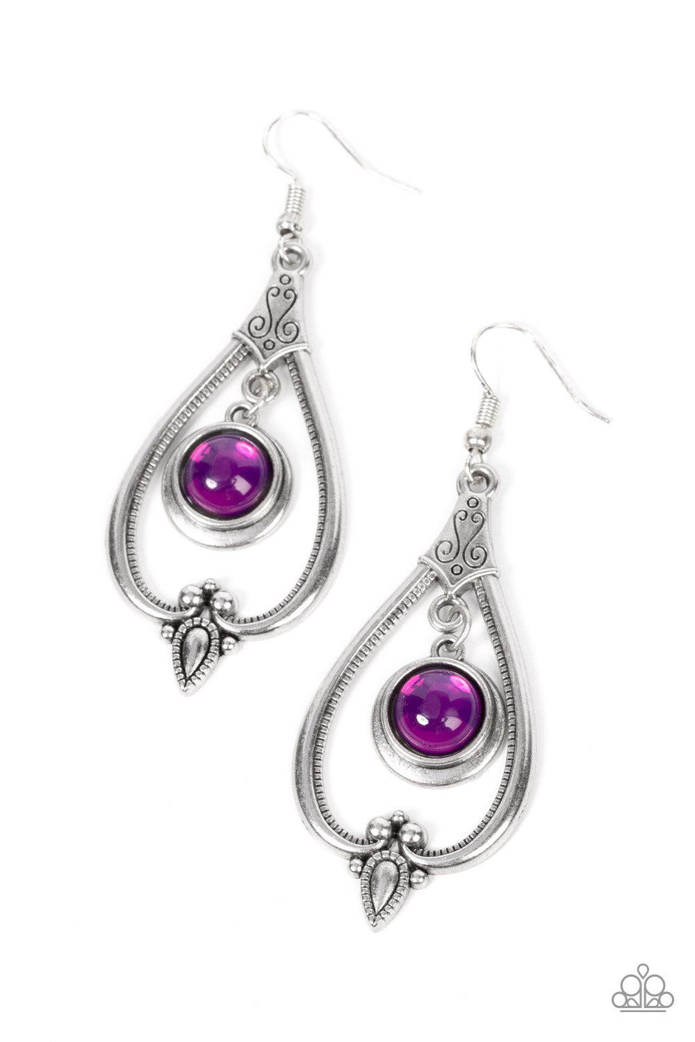 Paparazzi Ethereal Emblem - Purple Earrings