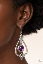Load image into Gallery viewer, Paparazzi Ethereal Emblem - Purple Earrings

