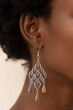 Load image into Gallery viewer, Paparazzi Sentimental Shimmer - Blue Earrings
