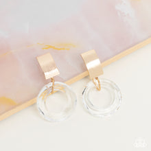 Load image into Gallery viewer, Paparazzi Clear Out! - Gold Earring
