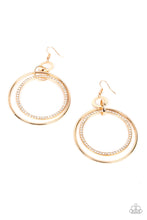 Load image into Gallery viewer, Paparazzi Haute Hysteria - Gold Earring
