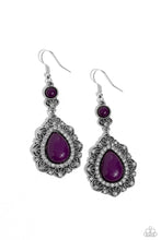 Load image into Gallery viewer, Paparazzi Palace Bribe - Purple Earrings

