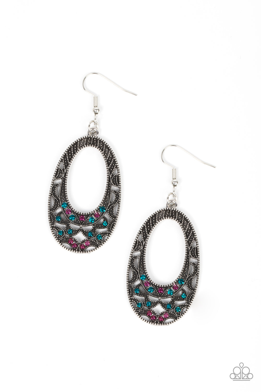 Paparazzi Colorfully Moon Child - Multi Earrings