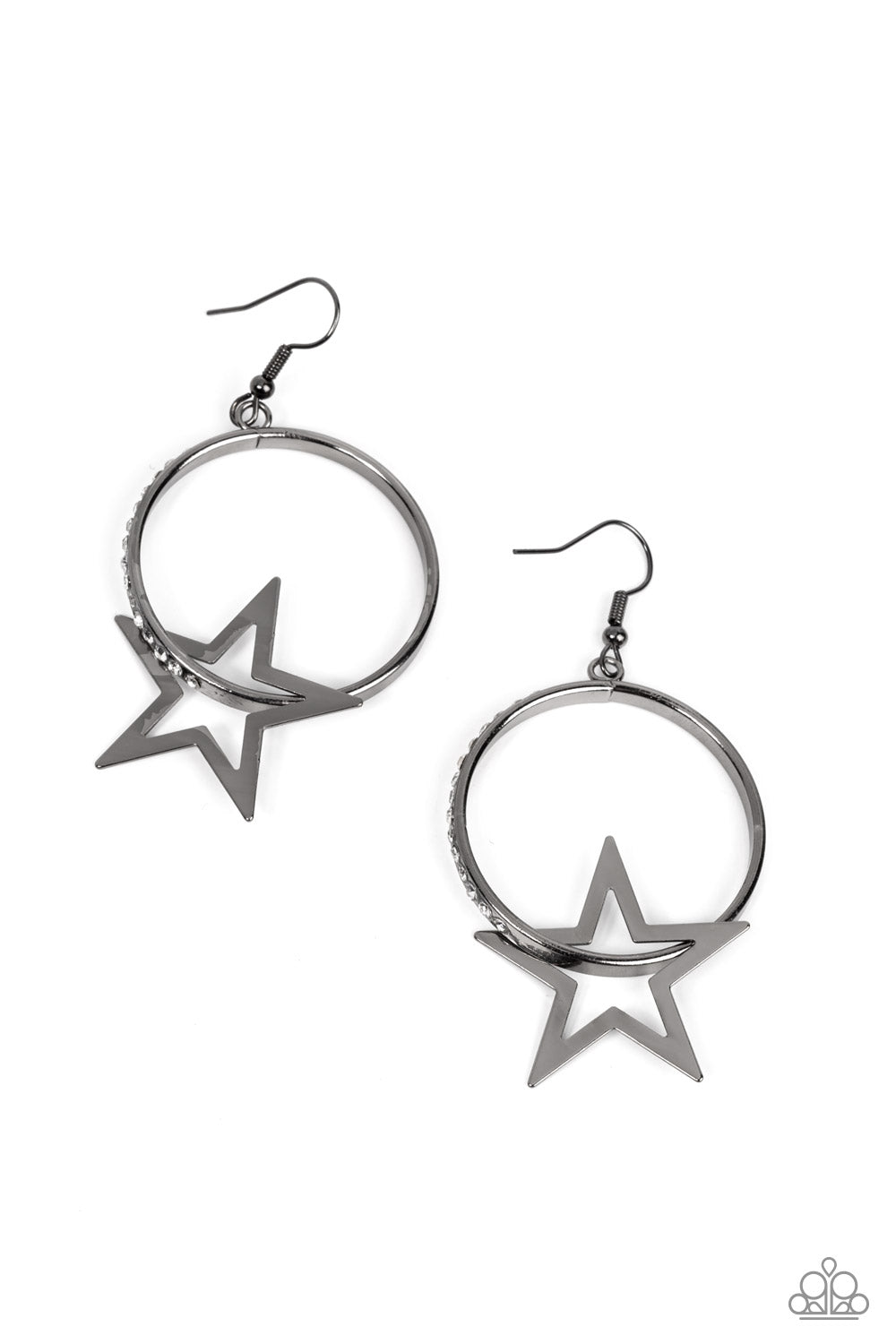 Paparazzi Superstar Showcase - Black Earring