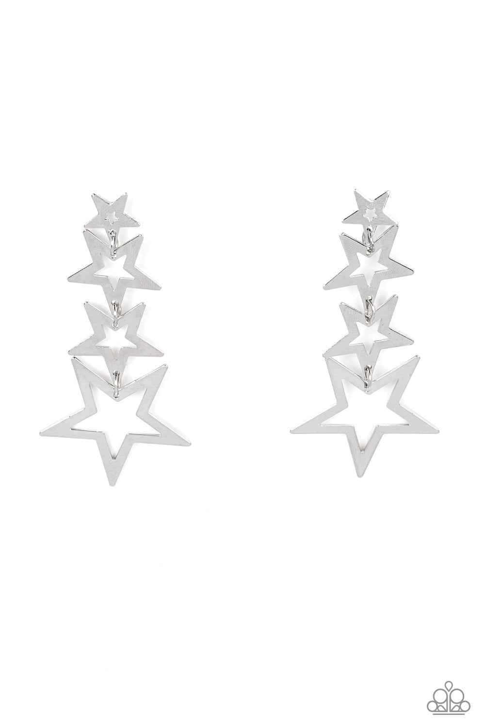 Paparazzi Superstar Crescendo - Silver Earrings