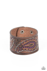 Paparazzi Paisley Pioneer - Purple Bracelet