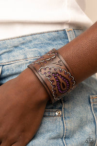 Paparazzi Paisley Pioneer - Purple Bracelet