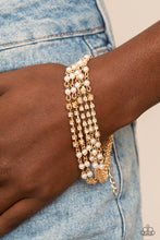 Load image into Gallery viewer, Paparazzi Experienced in Elegance - Gold Bracelet
