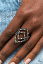 Load image into Gallery viewer, Paparazzi Diamond Duet - Black Ring
