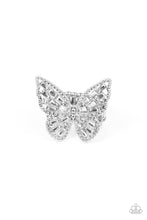 Load image into Gallery viewer, Paparazzi Bright-Eyed Butterfly - White Ring
