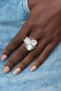 Paparazzi Bewitched Blossoms - White Ring