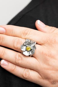 Paparazzi Prismatically Petunia - Yellow Ring