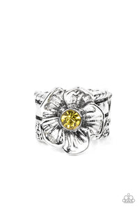 Paparazzi Prismatically Petunia - Yellow Ring