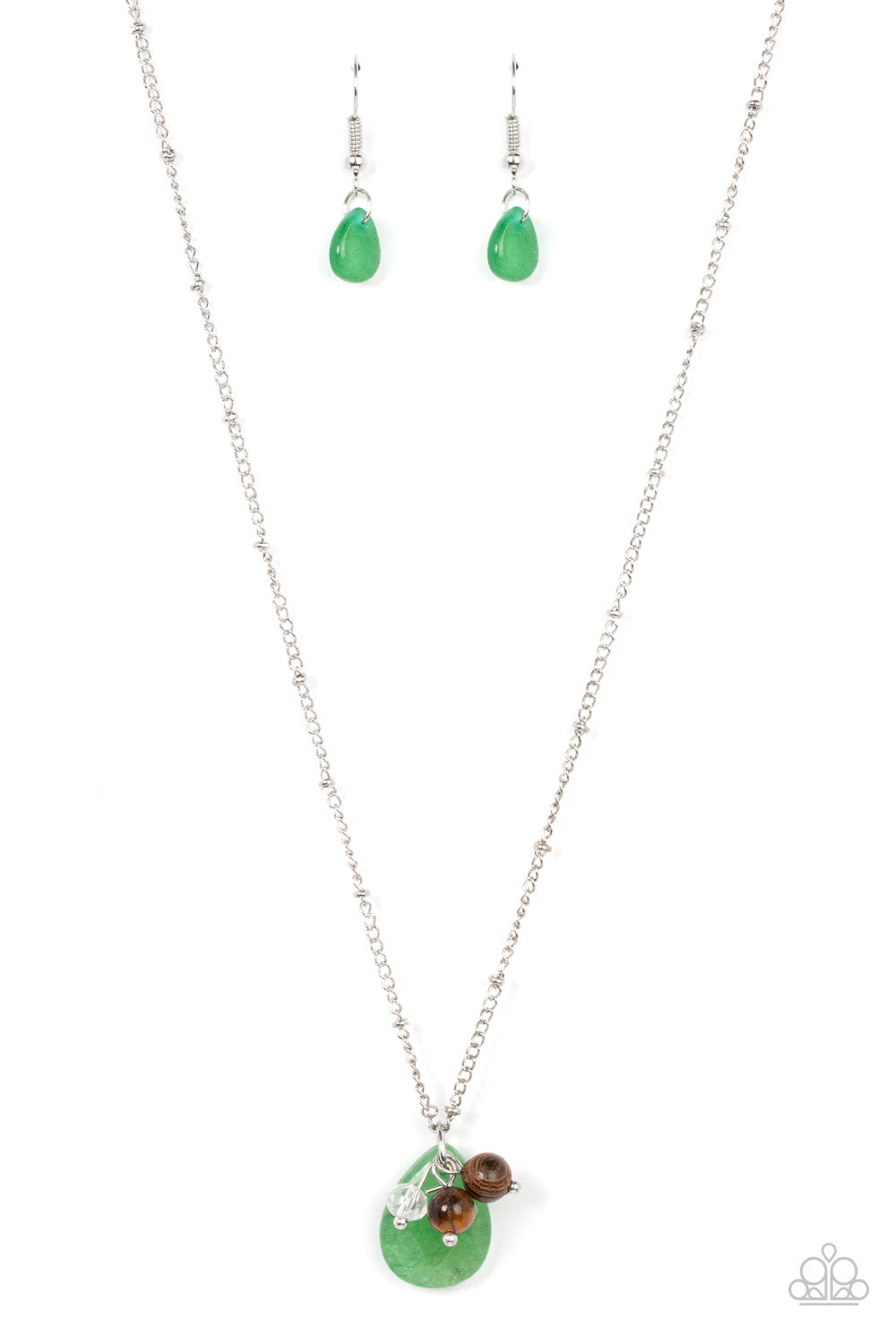 Paparazzi Cherokee Canyon - Green Necklace