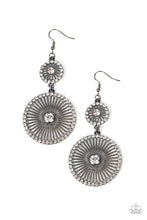 Load image into Gallery viewer, Paparazzi Bring Down the WHEELHOUSE - Black Earring
