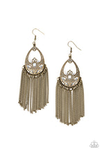 Load image into Gallery viewer, Paparazzi Castle Cottage - Brass Earring
