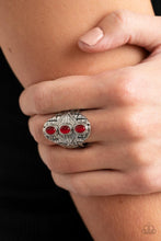 Load image into Gallery viewer, Paparazzi Eye-Catching Cats Eye - Red Ring
