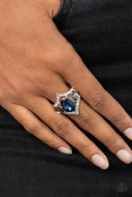 Load image into Gallery viewer, Paparazzi Bow Down to Dazzle - Blue Ring
